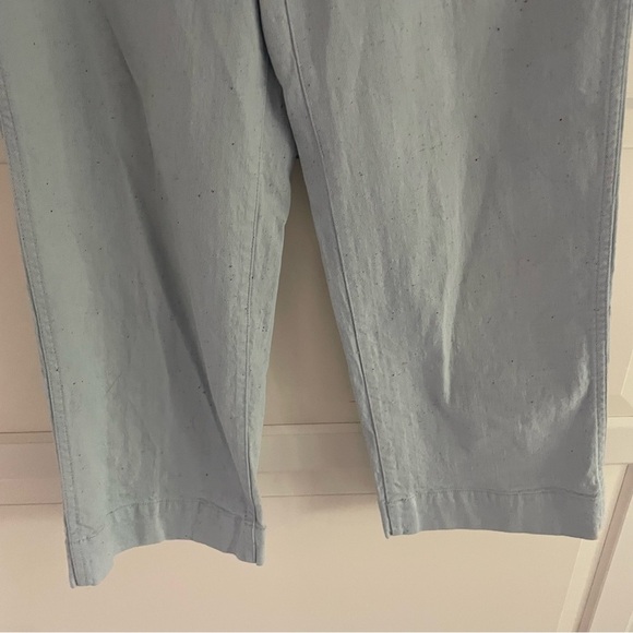 Madewell Blue Slim Emmett Wide-Leg Stretch Crop Pants in Speckle 27096 - Picture 5 of 10